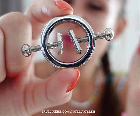 Screwable Nipple Clamps by Cruel Reell and Steeltoyz