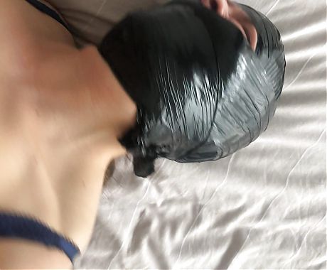 TouchedFetish - BDSM Slave ist tape gagged - Loud Moaning Orgasm - Homemade Amateure Bondage - Submissive wife gets a facefuck