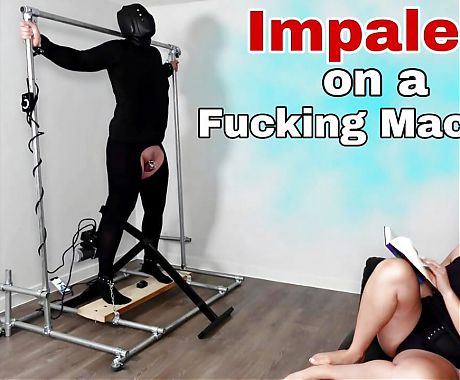 Hard Rough Anal Fucking Machine Pegging Bondage for Slave While I Relax! BDSM Femdom Real Homemade